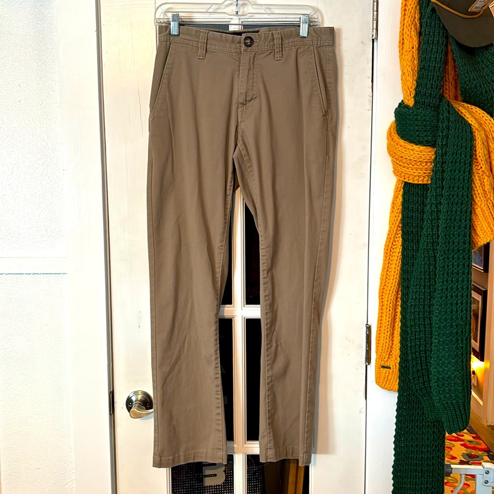 Volcom men’s dress pants 29x32 brown beige